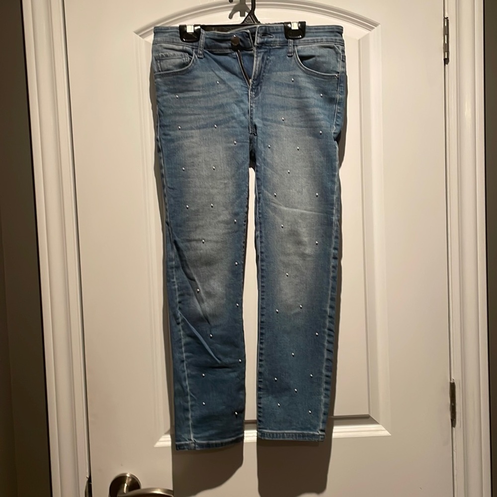 RW&CO capri jeans with pearls. Size 27
